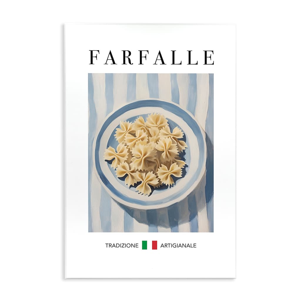 Stupell Traditional Farafalle Pasta Wall Plaque Art Design By Andreas Magnusson