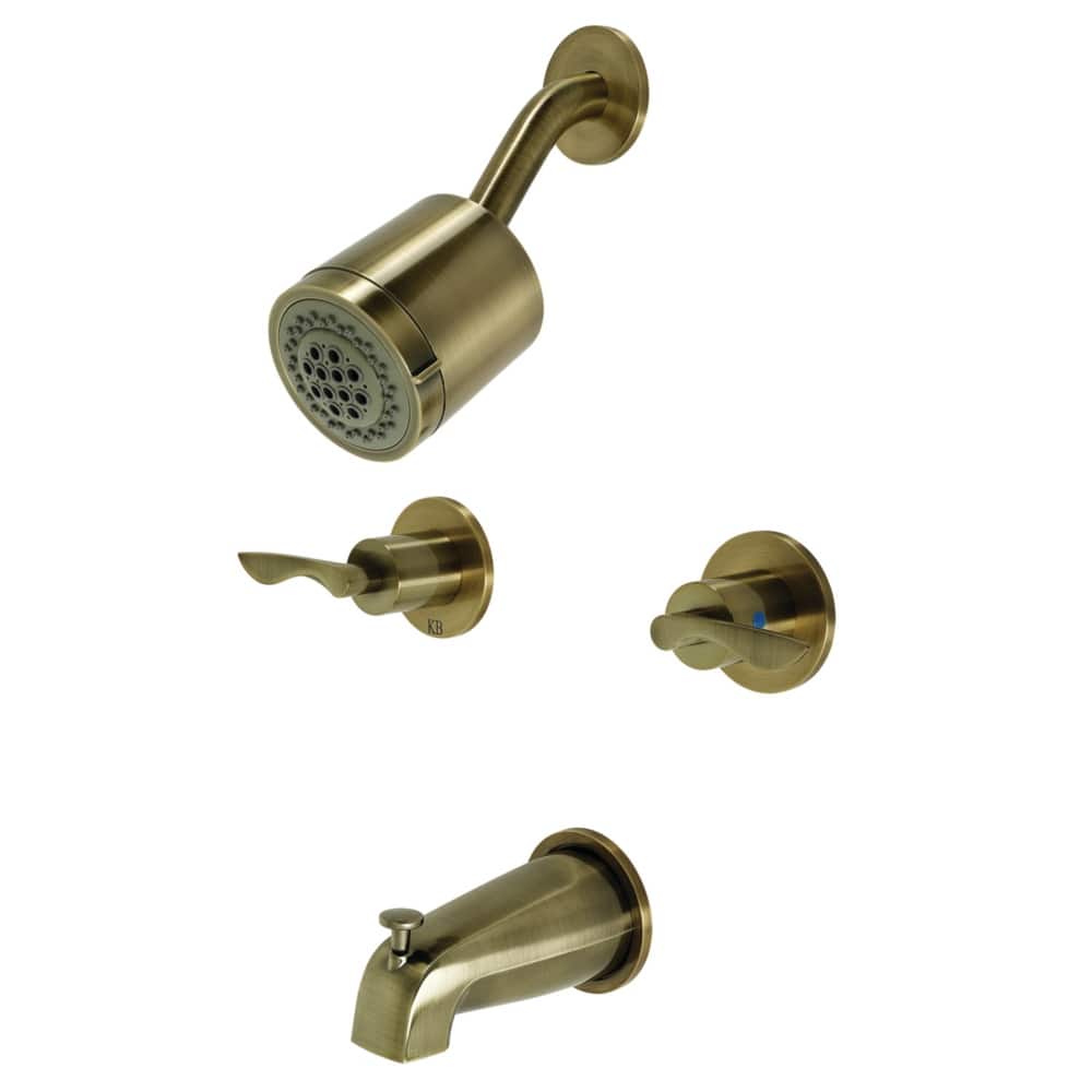 Kingston Brass Serena Two-Handle Tub and Shower Faucet