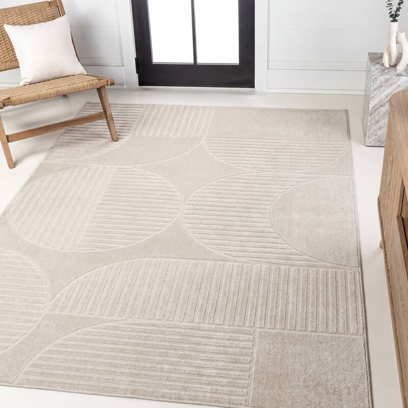 JONATHAN Y Nordby Abstract Groovy Striped Area Rug