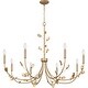 preview thumbnail 3 of 4, Heiress 8-Light Bronze Gold Chandelier