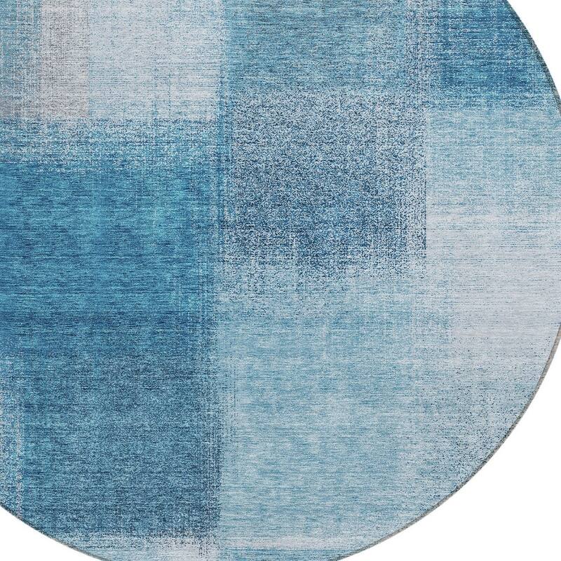 HomeRoots Abstract Transitional Rectangle Outdoor Rug