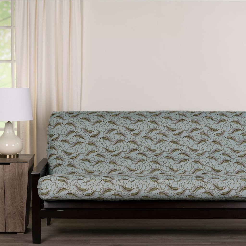 Floating Feathers Full Size Futon Cover - N/A