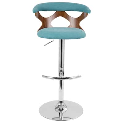 Carson Carrington Viby Adjustable Bar Stool with Rounded T Footrest (Set of 2)