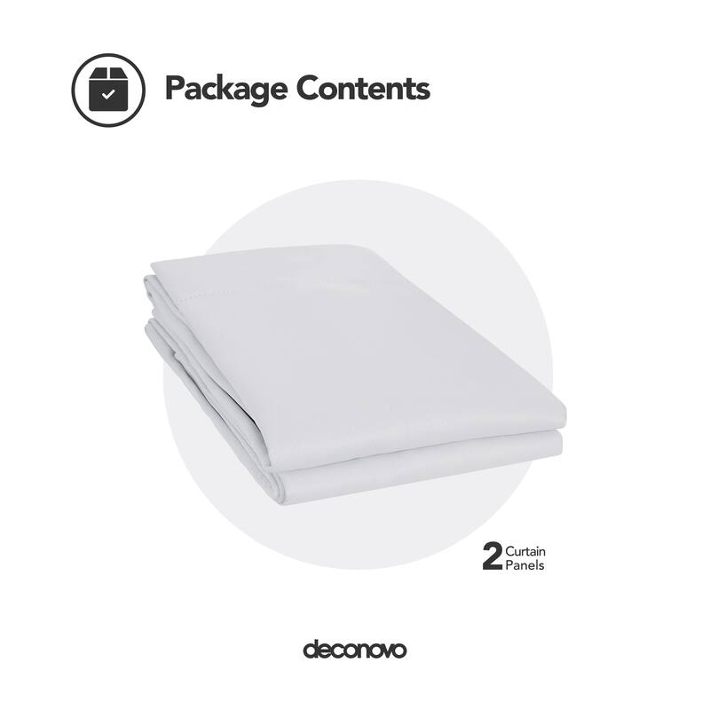Deconovo Square Grommet Curtain Panel Pair(2 Panel)