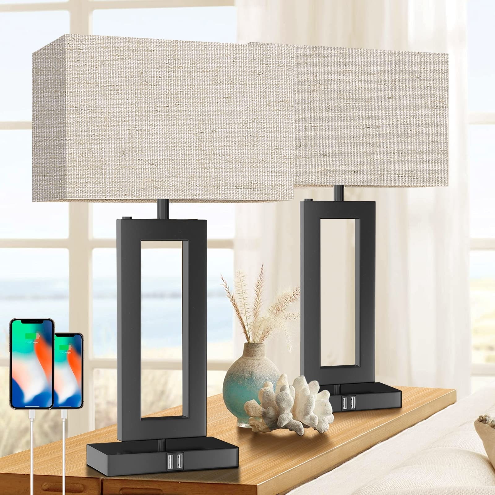 Tall table lamps set of 2 cheap