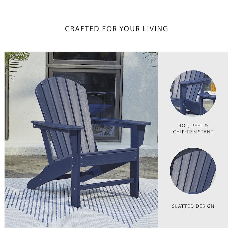 Signature Design by Ashley Sundown Treasure Outdoor Poly All Weather Adirondack Chair