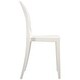 preview thumbnail 26 of 26, Clear Modern Dining Molded Armless No Arm Side Chairs Stacking Plastic Home Office Kitchen Work Bedroom Designer