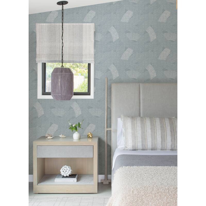 A-Street Prints Tania Denim Woven Abstract Wallpaper