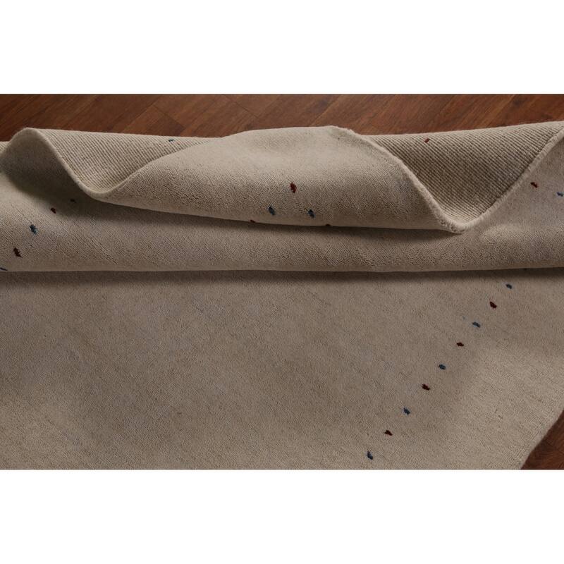 Little Animals Tribal Gabbeh Indian Rug Hand-Knotted Wool Carpet - 4'0" x 6'0"