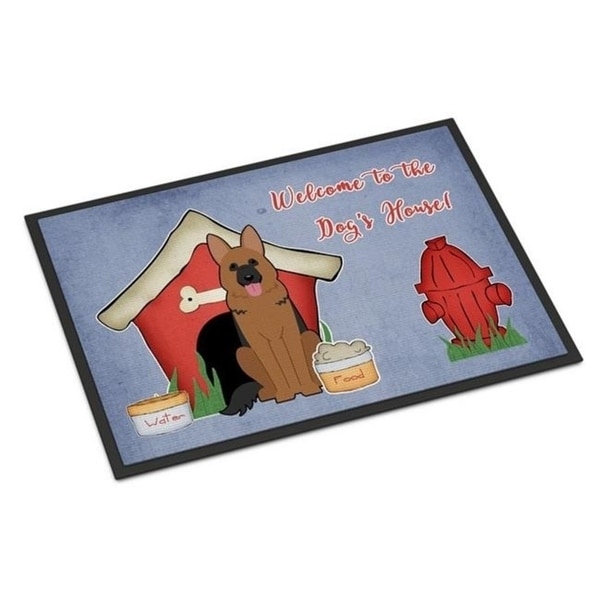 Carolines Treasures BB2821MAT Dog House Collection German Shepherd Indoor or Outdoor Mat 18 x 0.25 x 27 in.