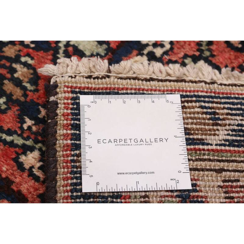 ECARPETGALLERY Hand-knotted Andelz Red Wool Rug - 3'6 x 10'8