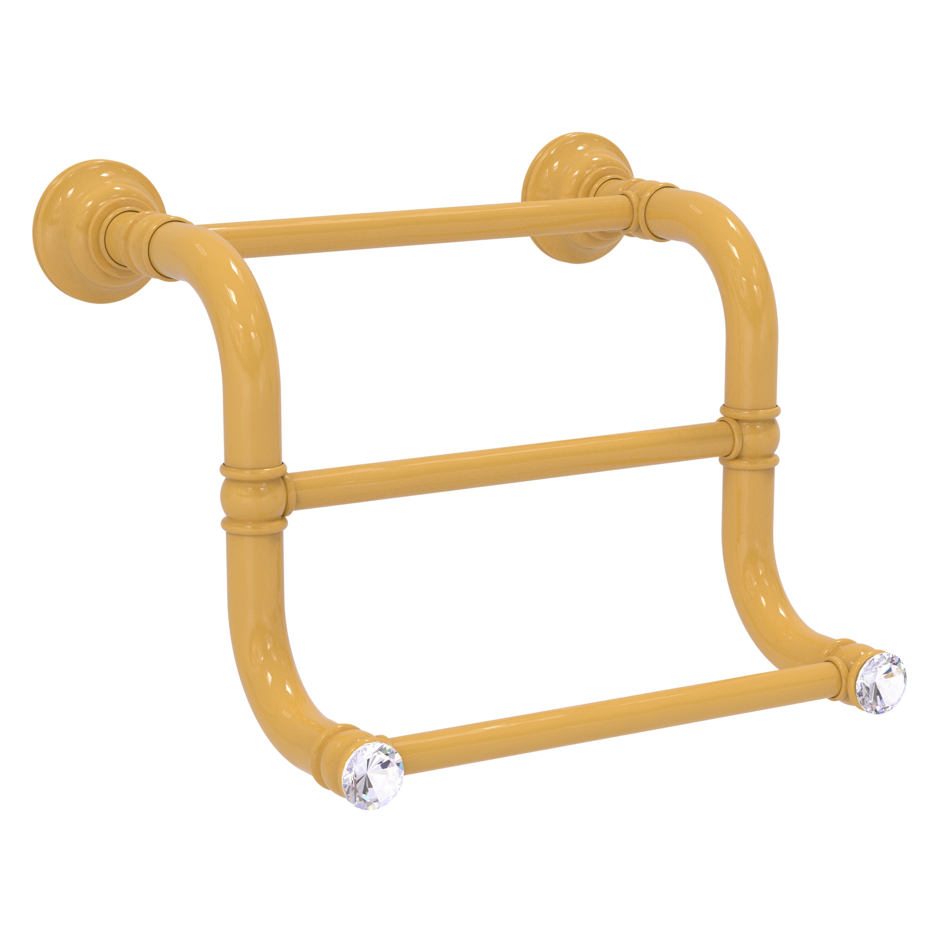 Allied Brass Carolina Crystal 3 Bar Hand Towel Rack
