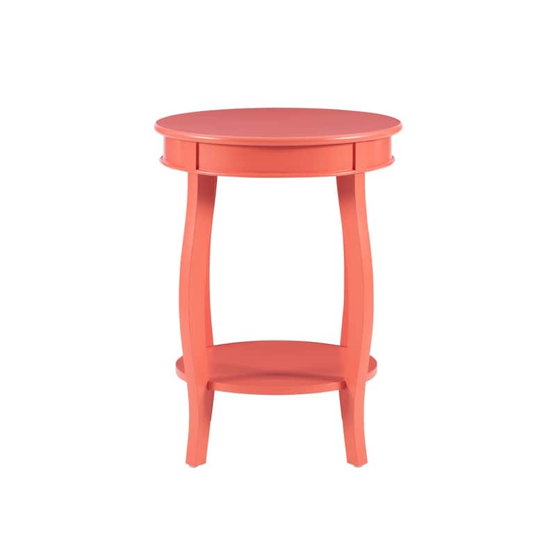 Penelope Round Table with Shelf