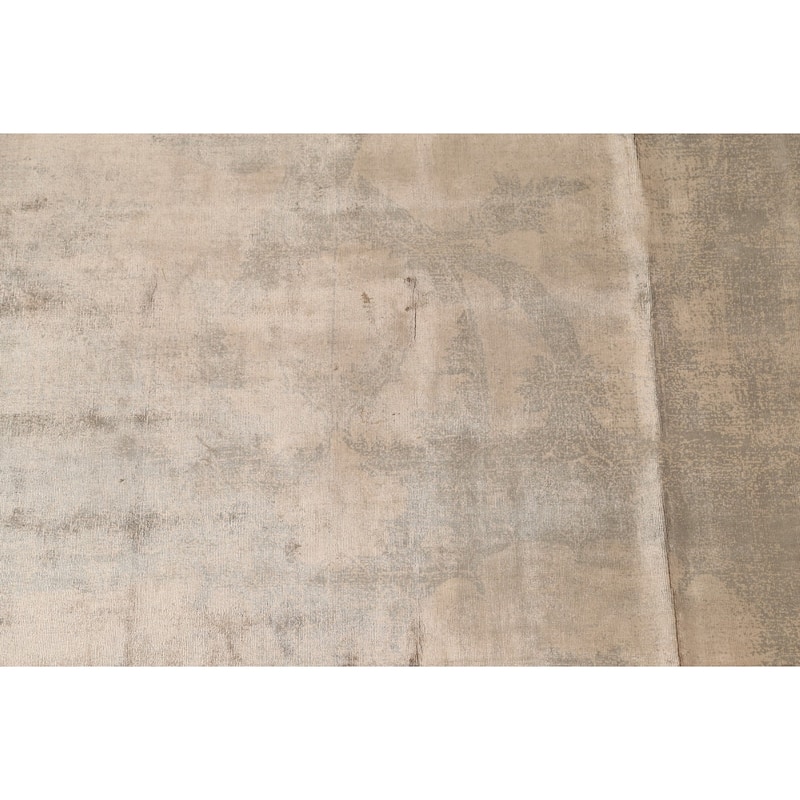 Contemporary / Modern Area Rug Hand-Knotted Abstract Wool Carpet - 5'7"x 7'10"