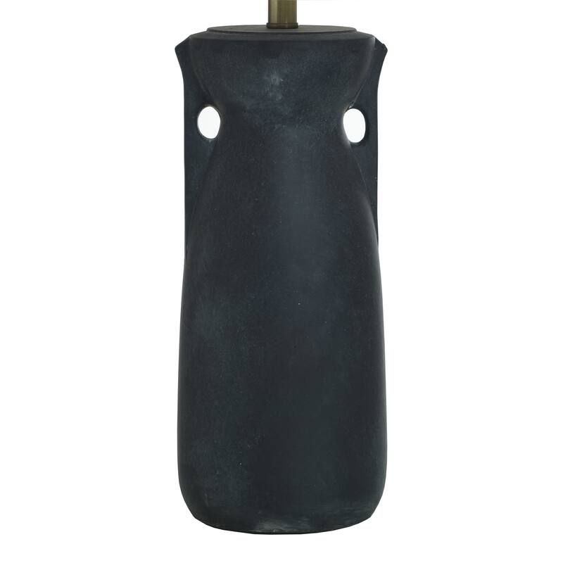 Arlo Table Lamp - Cement with Handle Accents