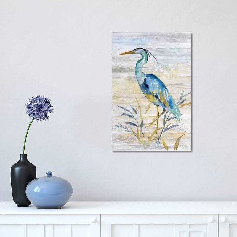 iCanvas "Blue Heron II" by Nan Canvas Print - 18x12x1.5
