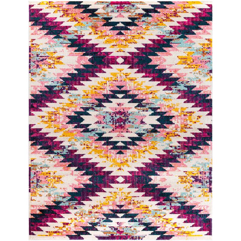 Livabliss Trocadero Boho Modern Geometric Area Rug