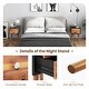 preview thumbnail 9 of 10, Costway End Table W/Drawers and Storage Wooden Mid-Century Accent Side