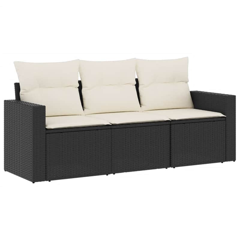 vidaXL Garden Sofa Set Poly Rattan Standard Modular