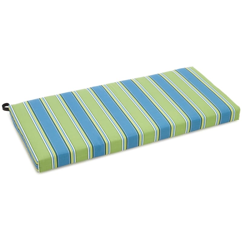 Blazing Needles 45-inch All-Weather Bench Cushion - Haliwell Caribbean