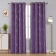 preview thumbnail 62 of 106, Deconovo Silver Line 52 Width Curtain Panel Pair (2 Panel) W52" x L108" - Purple Grape