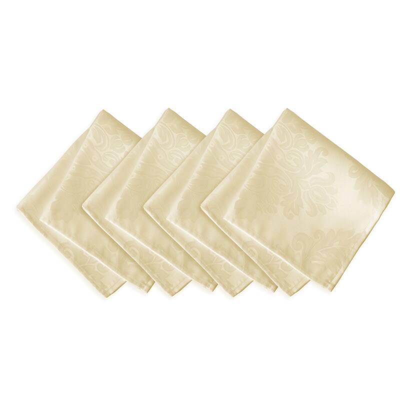 Elrene Barcelona Damask Fabric Napkins (Set of 4) - 17" w x 17" l