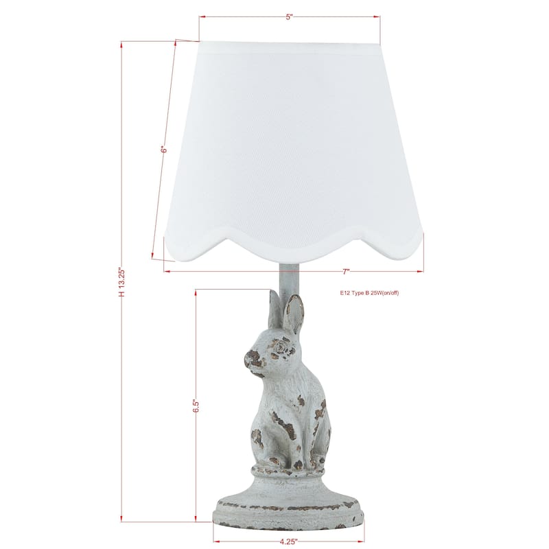 Fauna 13" Mini Lamp with Linen Shade, Soft Blue (Set of 2)