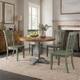 Option Antique Sage Green Chairs w Antique Grey Table