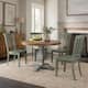 Option Antique Sage Green Chairs w Antique Grey Table