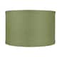 Classic Burlap Drum Lampshade, 8-inch to 16-inch Bottom Size Available - 16" - Khaki Green