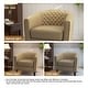 preview thumbnail 51 of 90, Axia Barrel PU Leather Accent Chair with Nailhead Trim