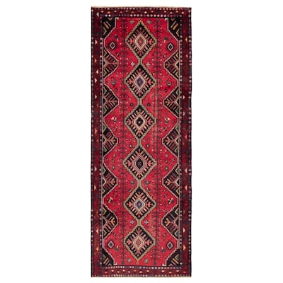 ECARPETGALLERY Hand-knotted Anadol Red Wool Rug - 4'0 x 10'10