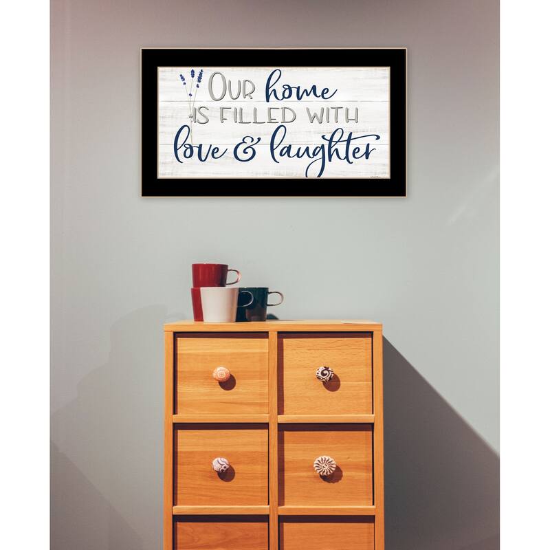 TrendyDecor4U Contemporary "Our Home" Framed Print Wall Art