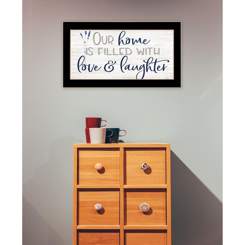 TrendyDecor4U Contemporary "Our Home" Framed Print Wall Art