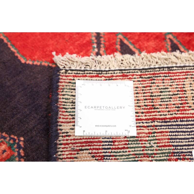 ECARPETGALLERY Hand-knotted Anadol Dark Navy Wool Rug - 3'4 x 9'7