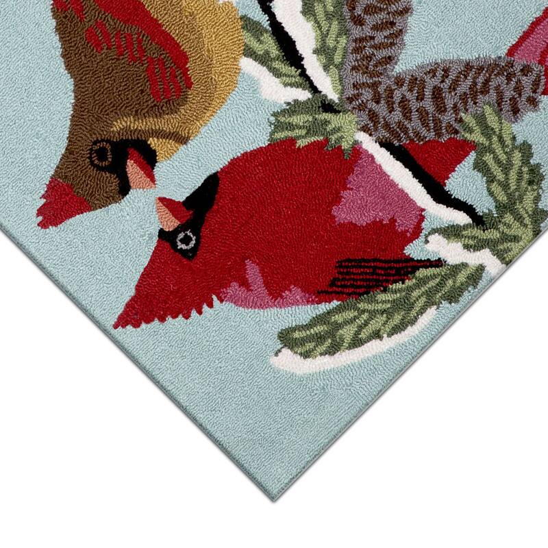 Liora Manne Frontporch Cardinals Indoor/Outdoor Mat