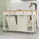 Option White With Trash Can Cabinet