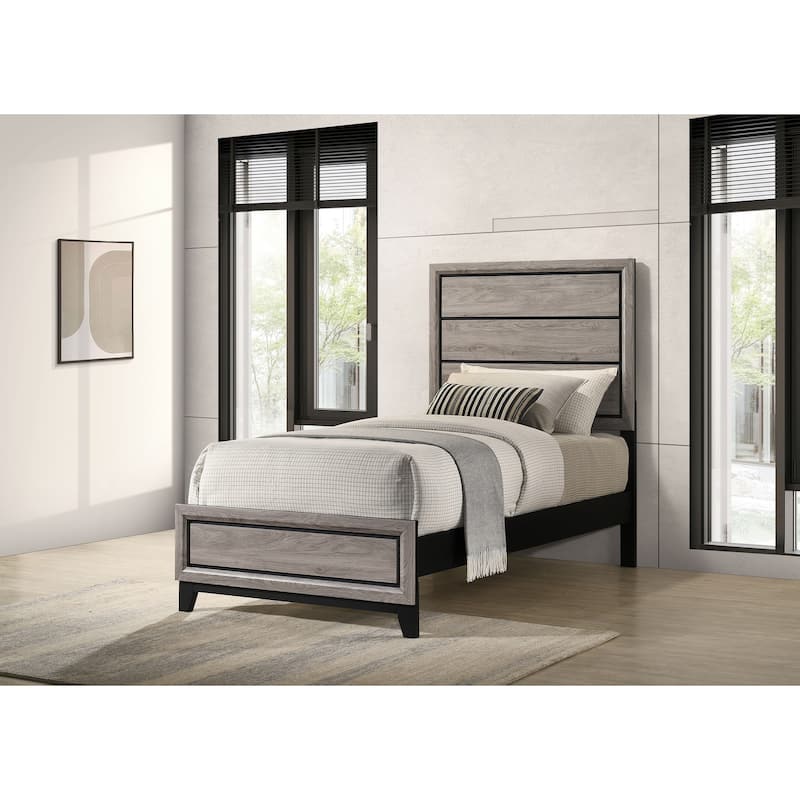 Watson Transitional Wood Panel Bed