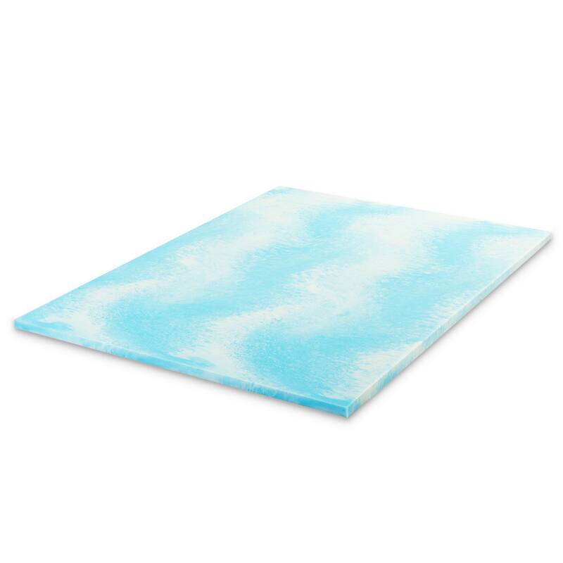 Swirl Gel AeroBreeze Cooling Air Flow Memory Foam Mattress Topper, Multiple Sizes
