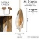 preview thumbnail 8 of 6, Minka Lavery 3462 Saint Martin 4 Light 14" Wide Pendant with Alabaster