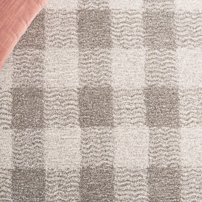 SAFAVIEH Handmade Genre Majlinda Farmhouse Gingham Wool Rug