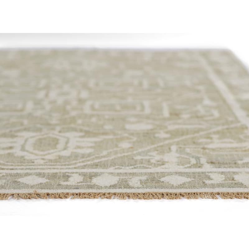 Momeni Nirvana Hand Woven Wool and Jute Medallion Area Rug