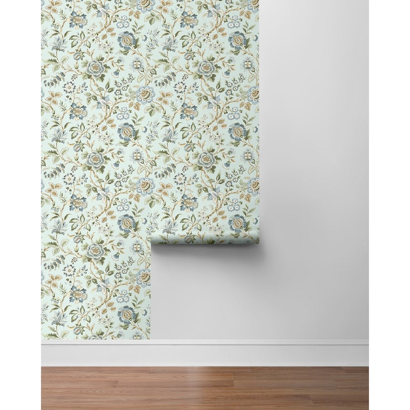 Stacy Garcia Home Jacobean Floral Trail Peel and Stick Wallpaper