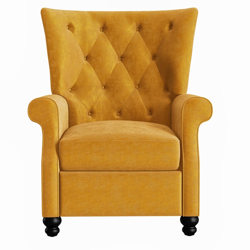 Copper Grove Plush Push-back Recliner Chair