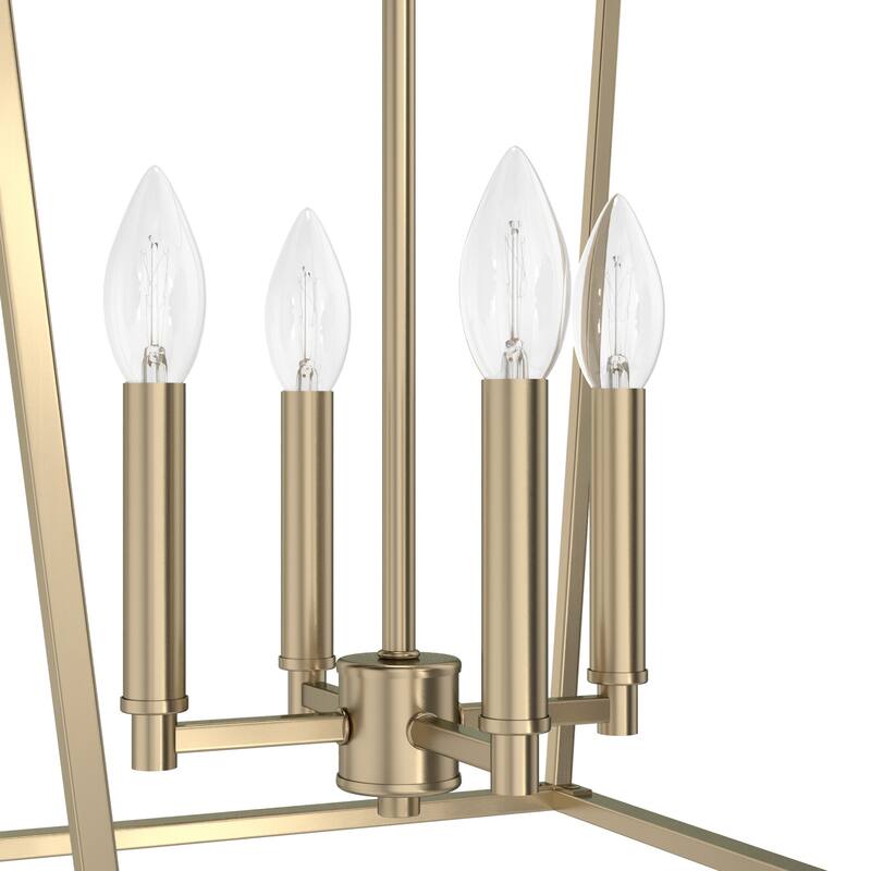 Hunter Laurel Ridge 18" 4-Light Lantern Pendant - Entry, Dining Room - Candle, Cage - Modern Farmhouse, Transitional