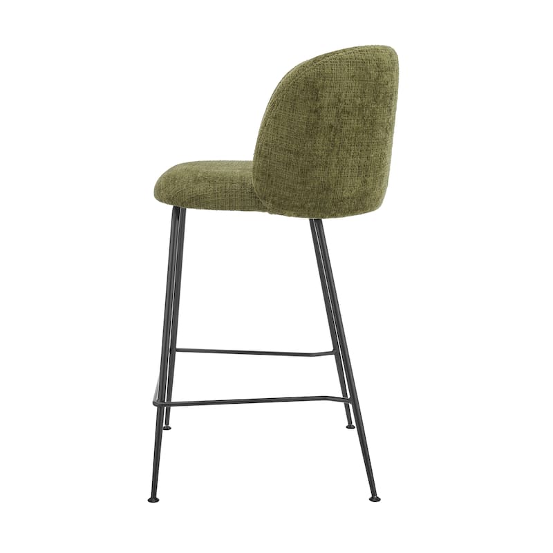 NPD Furniture Millie Fabric Counter Stool (Set of 2)