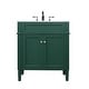 preview thumbnail 1 of 8, Elegant Lighting VF12530 Park Avenue 30" Free Standing Single Basin Green - Painted