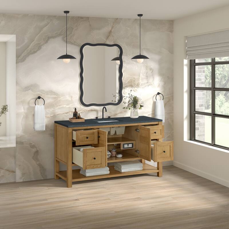 Breckenridge 60" Single Vanity, Light Natural Oak - 60S