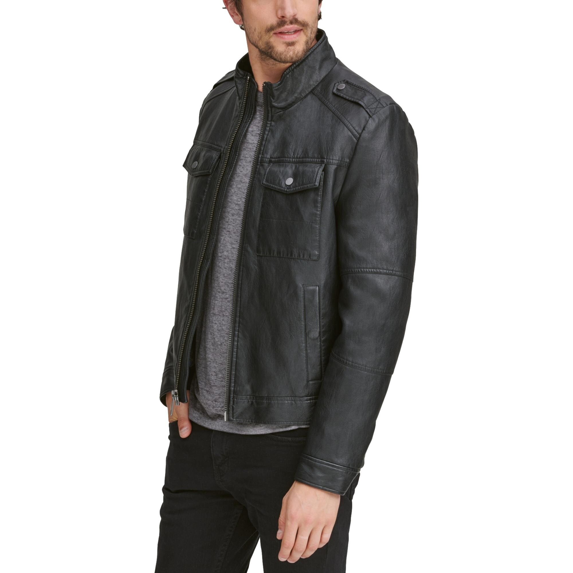 andrew marc summit leather bomber jacket