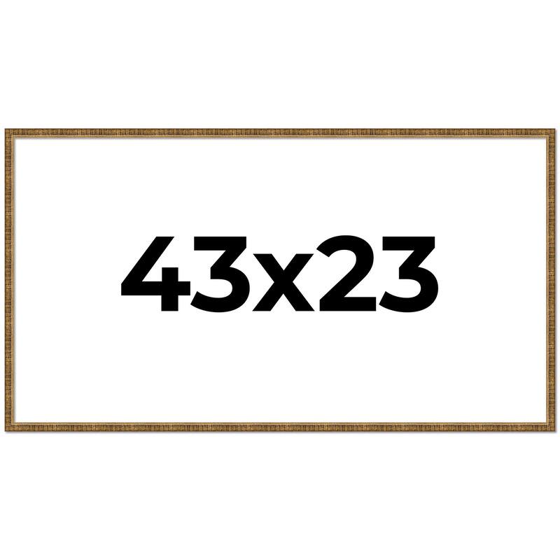 43x23 Frame Gold Kingsley Distressed Solid Wood Picture Frame Width